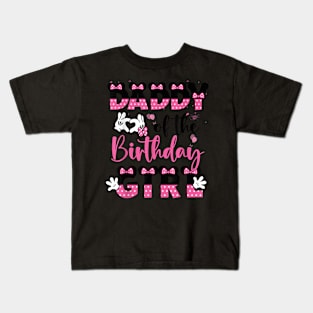 Daddy Of The Birthday Girl Mouse Family Matching Kids T-Shirt